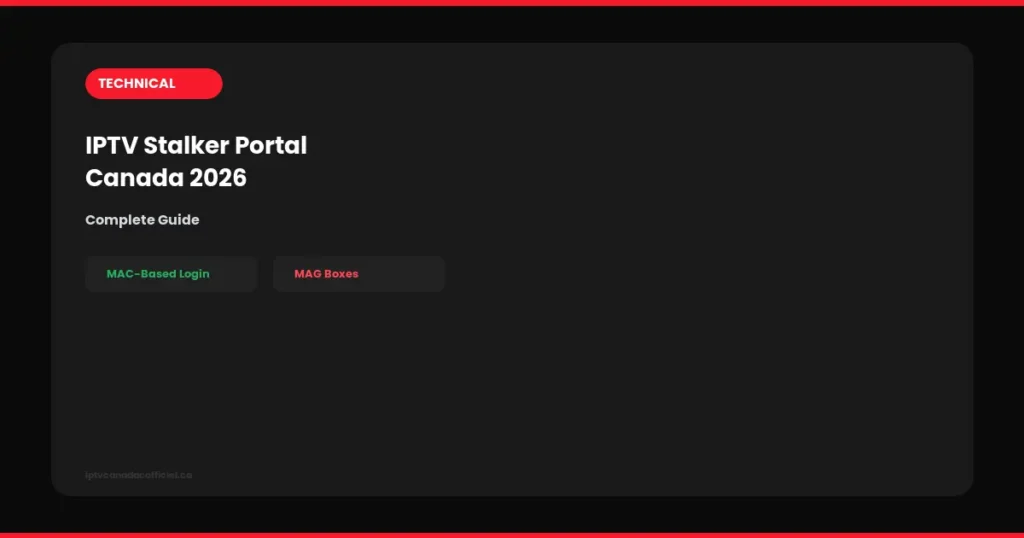 iptv stalker portal canada complete guide 2026